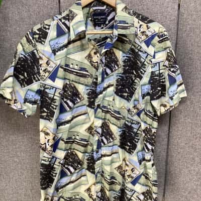 Sportscraft Mens  Size Shirt, M Pattern 