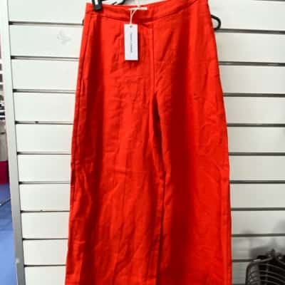 Perfect Stranger Orange   Wide Leg Pants Size 8