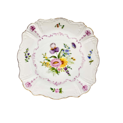 Plate hand painted by Audrey Porter