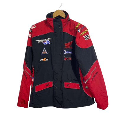  Mens Honda Genuine Merchandise Size L zip & button up jacket 