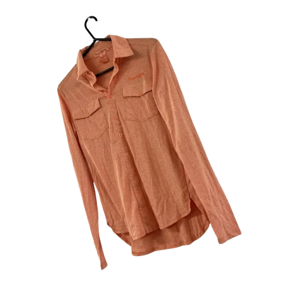 Cowgirl Tuff Co. Long Sleeve Button Up Coral Top Size S BNWT