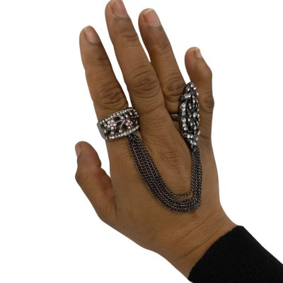 Unbranded Women's Duo Ring Costume Jewellery 