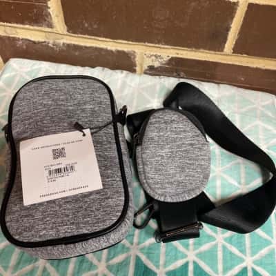 Prene Womens Grey/Gunmetal Bag With Purse