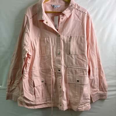 Rockmans Womens peach / Pink  casual jacket 