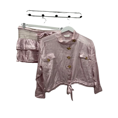 Flannel Womens Set  Pink  