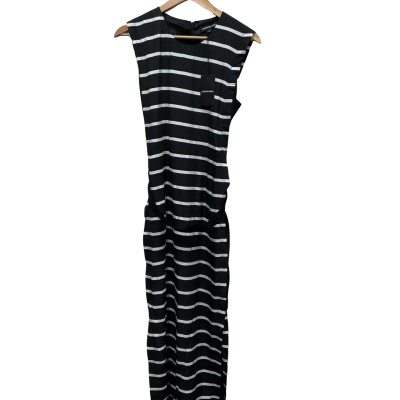 Country Road Womens  Size 12 Maxi Dress Black  / Striped / White RRP $299