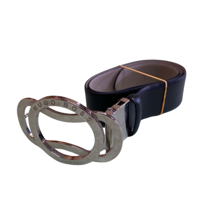 Mens BOSS Hugo Boss One Size Leather Belt Black  