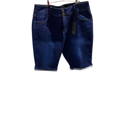 BNWT Chic Denim  Womens  Size 20 Stretch Denim Shorts Navy Blue RRP $69.95