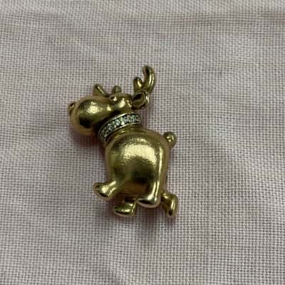 Pandora Rose Gold Plate Reindeer Charm