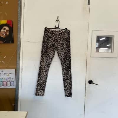 rag & bone Womens  Size 26 Wide Leg Pants Animal print / Black  / Brown / Cream 
