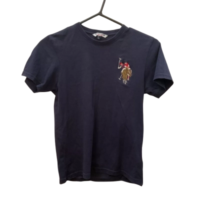 Kids U.S. Polo Assn. Size S T-Shirt Navy Blue 