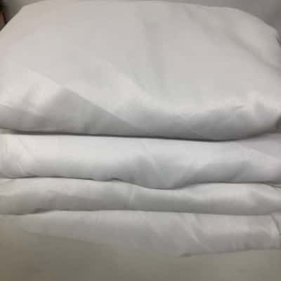 Luna Wedding & Event White Trestle Table Cloths x 4