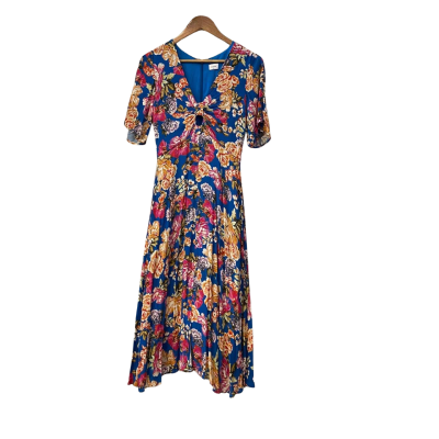 Sheike Womens  Size 10 Floral Maxi Dress Blue / Floral 