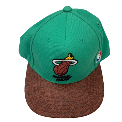Adidas / NBA Miami Heat Cap - Unisex - Size One Size Brown / Green 