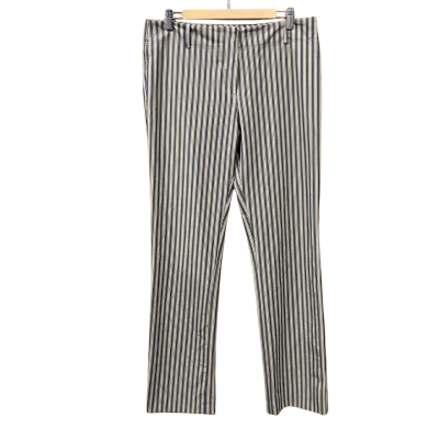Karen Millen Grey/Beige Striped Pants Size 14