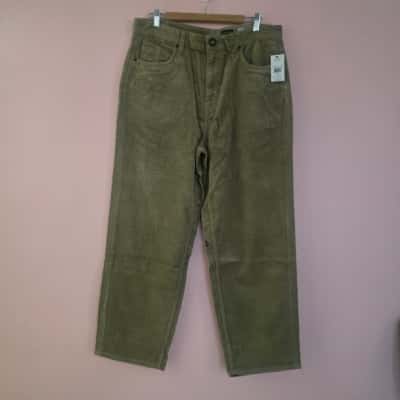 Volcom Mens  Size 32 Corduroy Pants Natural 