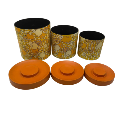 Retro Canister Set of 3 READ DESC Jk5