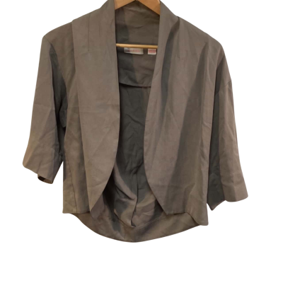 Sass & Bide Womens  Size  AU38  Cropped Cardigan Grey 