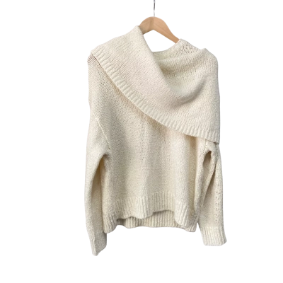 COS Womens  Size M Cashmere-blend Jumper Cream RRP $400