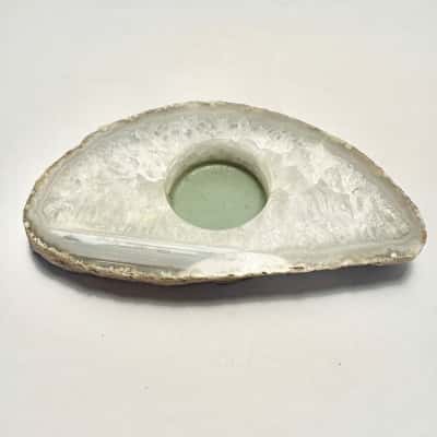 Quartz tea light candle holder