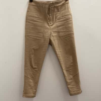 Morrison Womens  Size 2 Straight Leg Pants Beige 