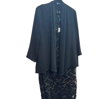 La Seala Womens  Size 14 Black Dress with Jacket 