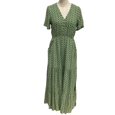  Dreamcatcher  Size 6 Midi Dress / Short Sleeve Dress  Green 