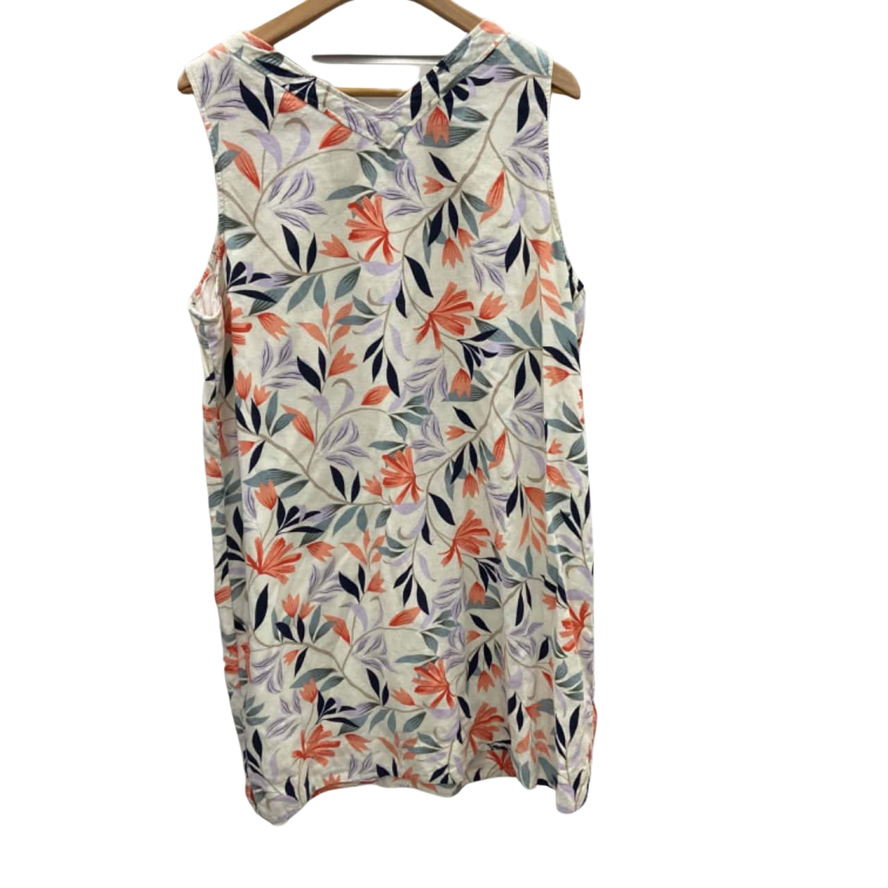 M&S Womens Size 20 Sleeveless Dress Floral (s)