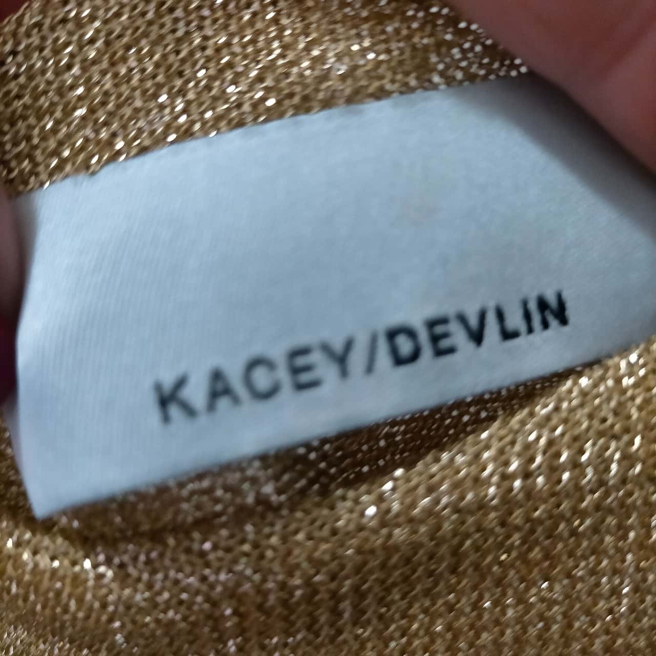 Kacey Devlin Size 10 Gold Lurex Belted Mini Dress VGUC(s)
