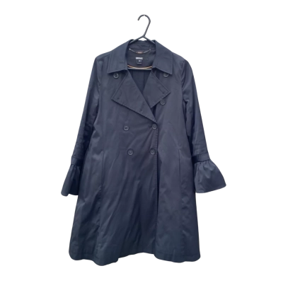 Womens DKNY Size XS Trench Coat Black  