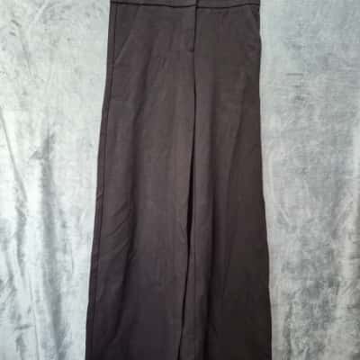 Diane Von Furstenberg Womens  Size 0 Wide Leg Pants Black  