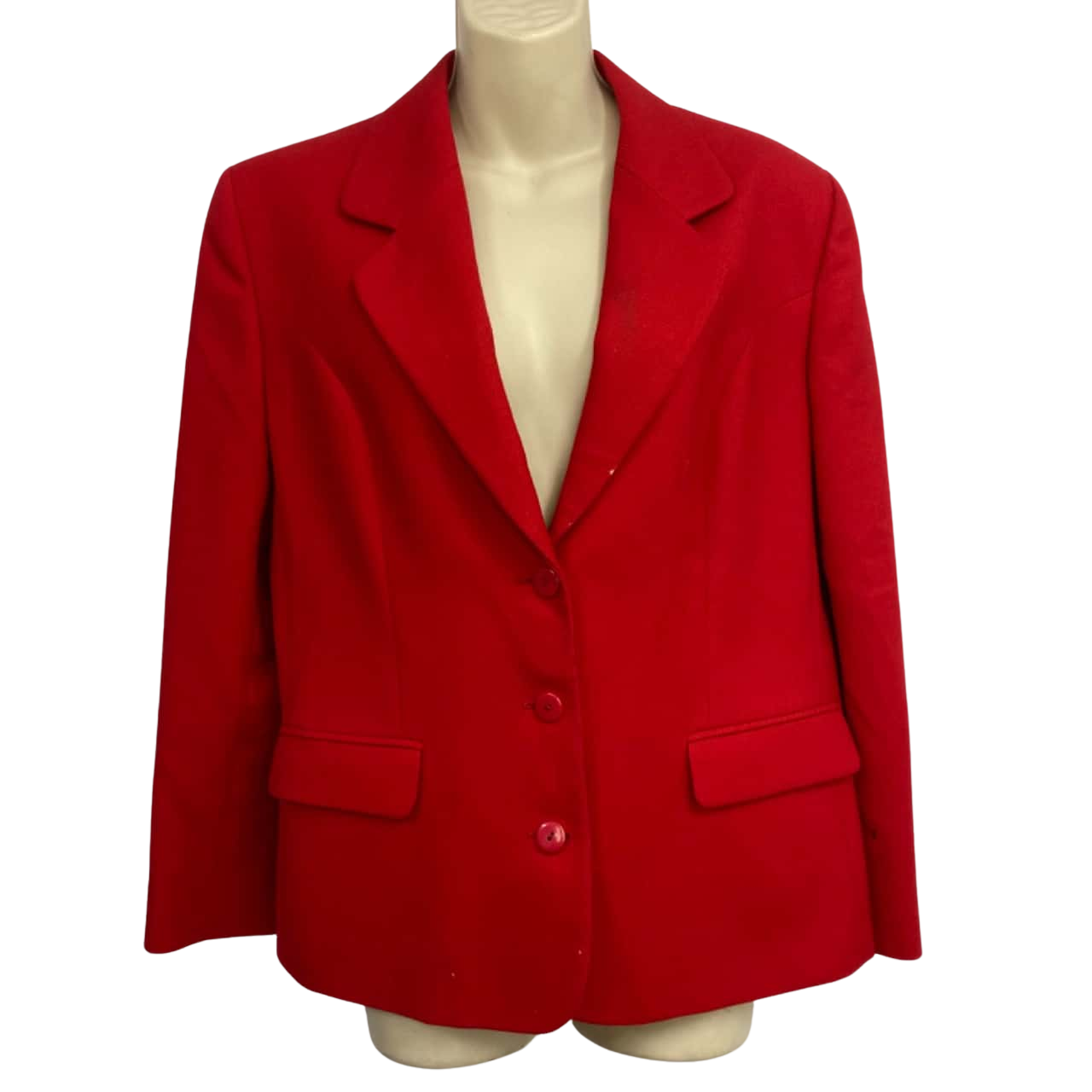 Fletcher Jones Womens Size 14 Red Wool Blazer (s)