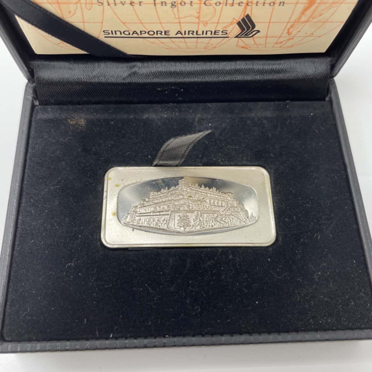 Silver Ingot 1980s Singapore Airlines 'Wonders of the World