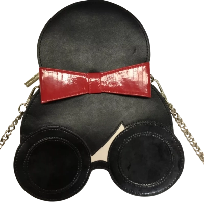 Alice & Olivia Womens Cross Body Bag Black  / Red 