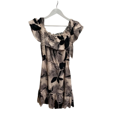 Portmans Womens  Size 10 Casual Dress MIAMI PALMS Light Pink