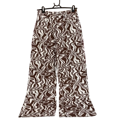Ghanda Size 10 brown and white swirl pants New