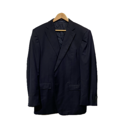Ermenegildo Zegna Mens Size 54 Navy blue /Black Blazer jacket 