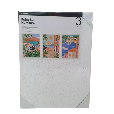 Anko Paint By Numbers 3 Pack - New Sealed