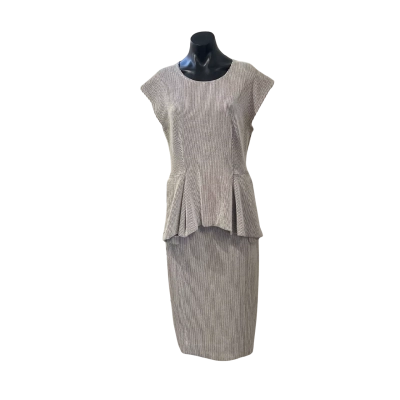 Country Road Womens  Size M Sleeveless Dress  Black  / Pinstriped / White 