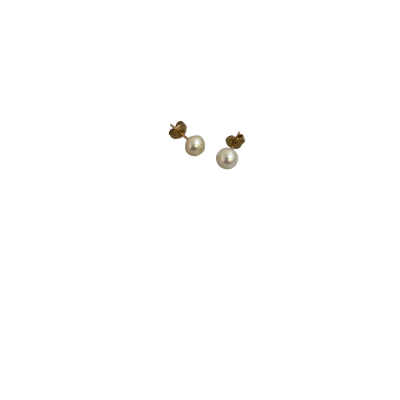  9ct Gold Earring Studs Genuine Pearl 
