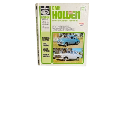 Vintage GMH Holden 1948/1968 Series No. 67 Do-it-yourself Workshop Manual Hardcover