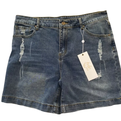 Boho Bird Womens  Size 14 Denim Shorts Blue 
