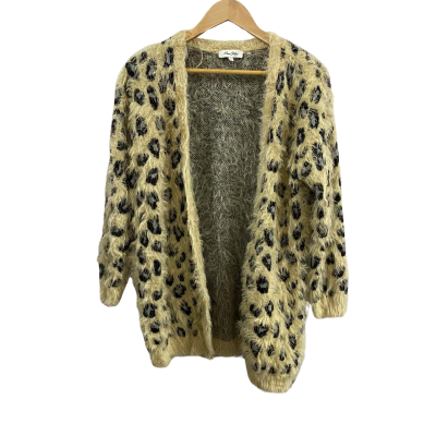 Miss Shop Womens  Size 10 Leopard Print Cardigan 
