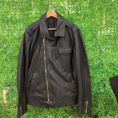 G-Star Raw Mens  Size XL Biker Black  leather jacket