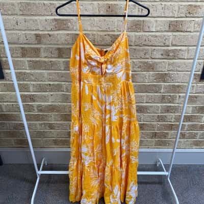 Dotti Womens yellow summer dress Size 16 