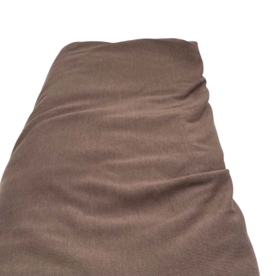 Lightweight stretch mid brown fabric.  177 (w) x 180 (L) cm approx.  