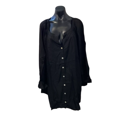 Autograph Womens  Size 26 Long Sleeve Top Black  
