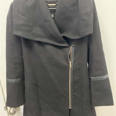 Forever New Womens  Size 10 Parka Black  
