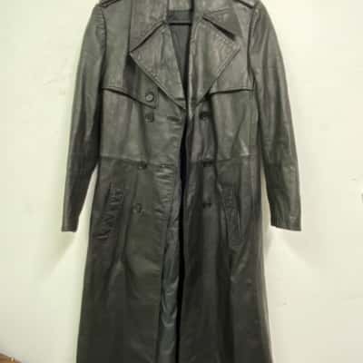  Womens  Size S Trench Coat Black  vitage