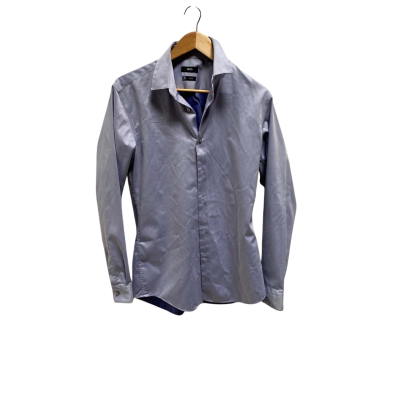  Hugo Boss Mens  Size 39 Blue Shirt